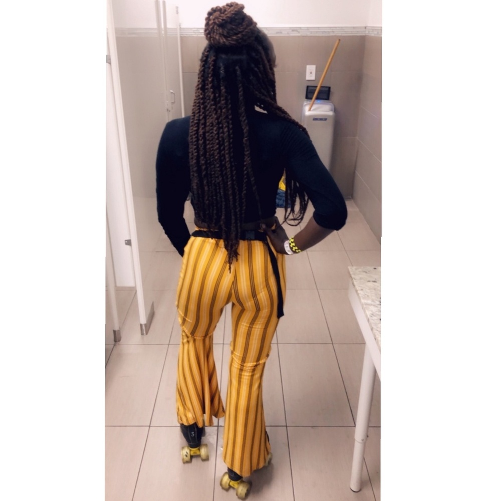 Forever 21 Mustard Yellow Flare Pants